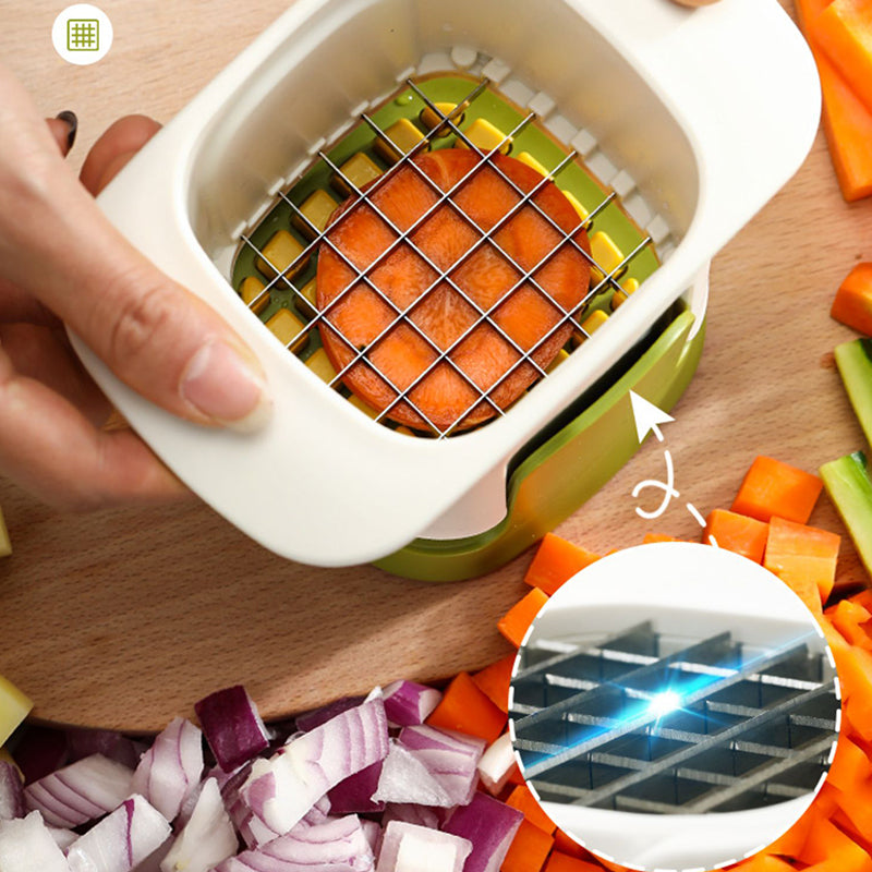 القطاعه المحمولة لتقطيع الخضار والفاكهة – ستانلس ستيل متعددة الاستخدام