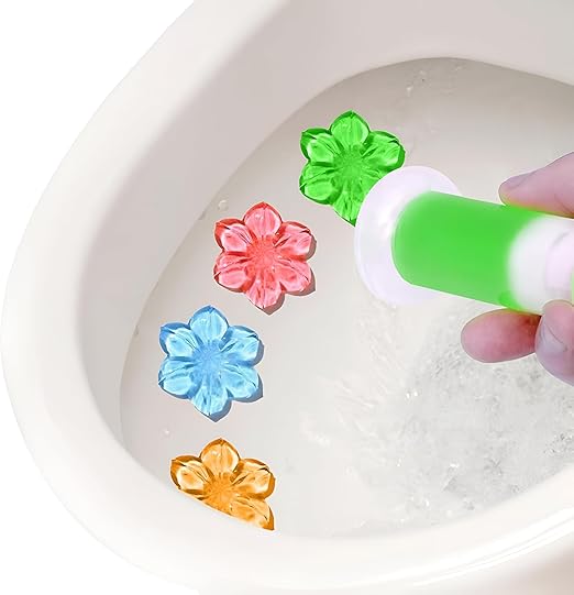 جل تنظيف الحمام المعطر على شكل وردة – رائحة منعشة وتنظيف فعال