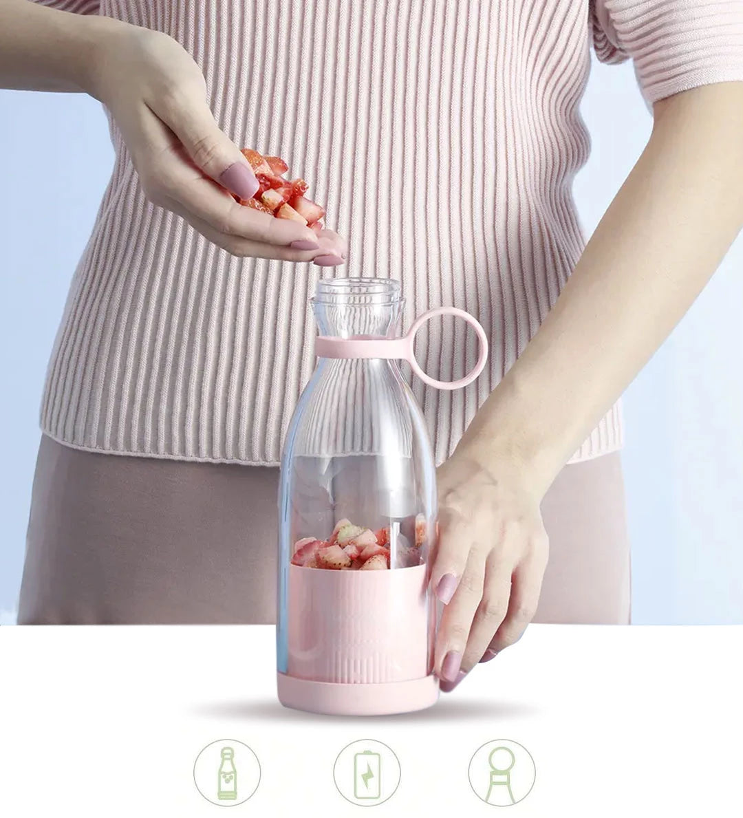 Smart portable blender for fresh juices